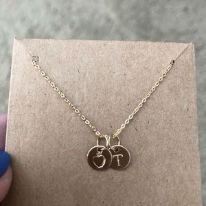 Hand stamped necklace